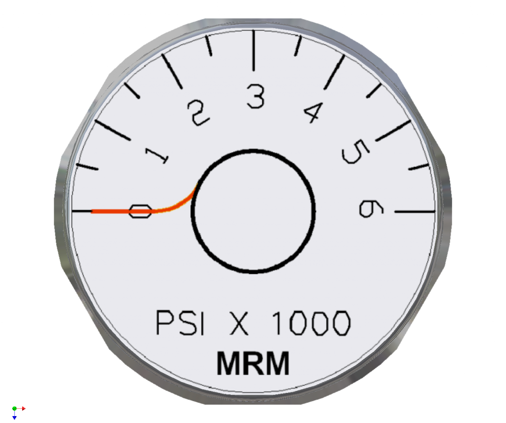 Enerpac G2535L Hydraulic Pressure Gauge - Dual Scale 0-10,000 PSI & 0-700 Bar, 1/4" NPTF, Glycerin Filled